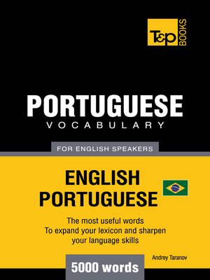 cover image of Brazilian Portuguese Vocabulary for English Speakers